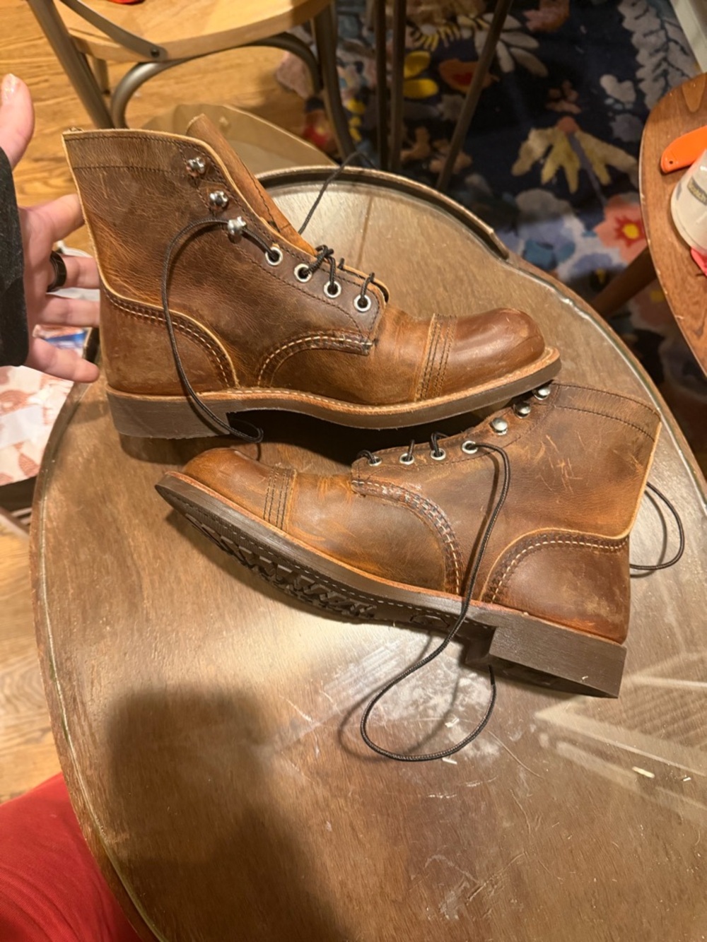 NWOT Size 7 Red Wing IRON RANGER Men's 6-Inch Boot in Copper Rough Tough Leather